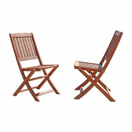 HOMEROOTS 36 x 24 x 24 in. Brown Folding Chairs 389990
